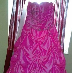 Plus size prom gown